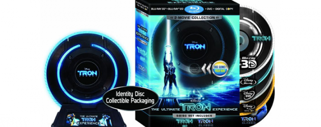 TRON and TRON: LEGACY hit Blu-ray, pre-order HERE, with the option of a 3D 5-disc set with an identity disc!