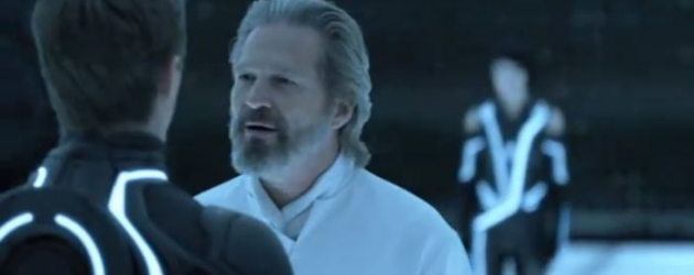 Watch Kevin Flynn (Jeff Bridges) reunite with Sam Flynn (Garrett Hedlund) in this TRON: LEGACY clip – “You’re here”