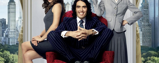 ARTHUR poster debut – Russell Brand and Helen Mirren… the new Dudley Moore and John Gielgud?