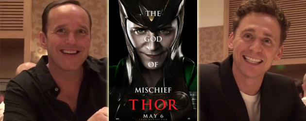 Video Interviews: Clark Gregg and Tom Hiddleston on starring in Marvel’s THOR movie