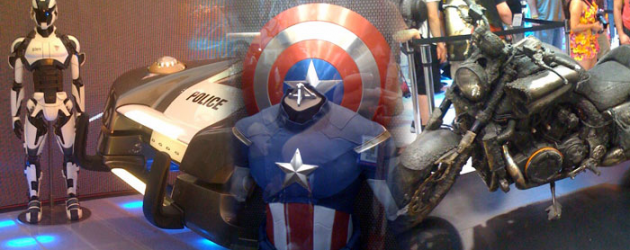 SDCC 2011: See Cap’s costume from THE AVENGERS, the new GHOST RIDER bike, and TOTAL RECALL tech