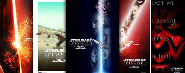 New movie posters: STAR WARS: EPISODE I – THE PHANTOM MENACE in 3D gets five new poster images