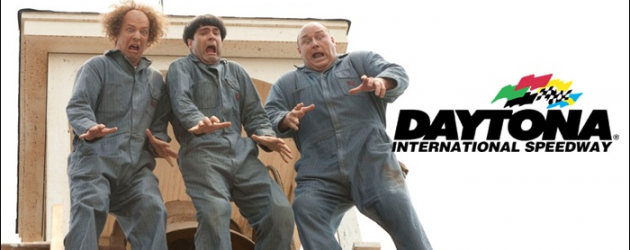 THE THREE STOOGES take over the Daytona 500