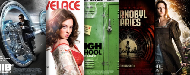 New Movie Posters: MEN IN BLACK 3, LOVELACE, HIGH SCHOOL, CHERNOBYL DIARIES and SNOW WHITE AND THE HUNTSMAN