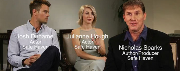 Video/written interview(s): SAFE HAVEN stars Josh Duhamel & Julianne Hough, and writer Nicholas Sparks