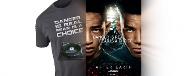 See AFTER EARTH this weekend, win an AFTER EARTH prize pack – t-shirt, poster, bracelet