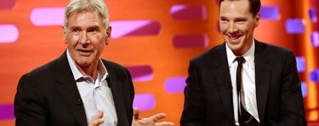 Fun video: Harrison Ford & Benedict Cumberbatch sort of deny they’re in EPISODE VII… Ford praises Cumberbatch Fun video: Harrison Ford & Benedict Cumberbatch sort of deny they’re in EPISODE VII… Ford praises Cumberbatch