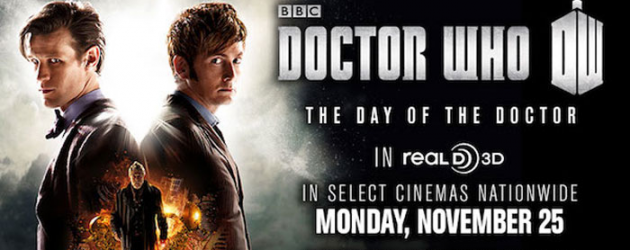 We have 5 sets of tickets for DOCTOR WHO: The Day of the Doctor 3D in Dallas, Monday night 7:30pm