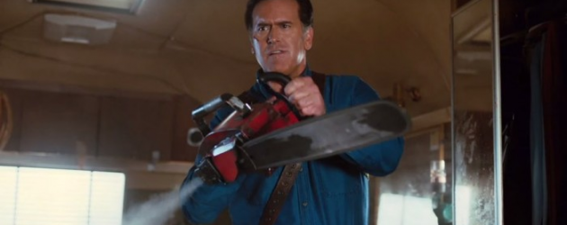Watch the first 4 minutes of ASH VS. EVIL DEAD – Bruce Campbell goes Space Truckin’
