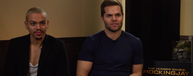 THE HUNGER GAMES: MOCKINGJAY – Part 2 interview with stars Evan Ross & Wes Chatham