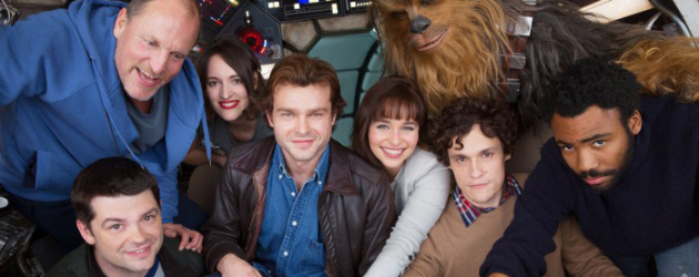 STAR WARS Han Solo film starring Alden Ehrenreich & Emilia Clarke, first cast photo