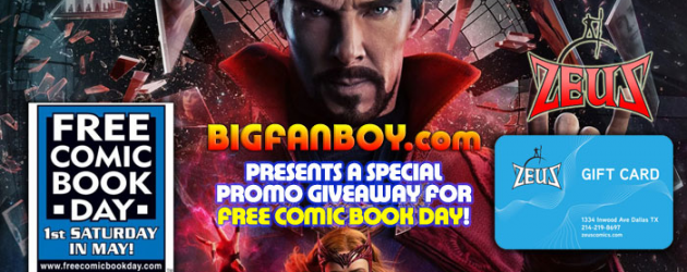 #Dallas – join us at Zeus Comics for Free Comic Book Day (Saturday), win DOCTOR STRANGE swag!