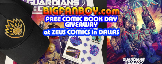 #Dallas – join us on FREE COMIC BOOK DAY at Zeus Comics to win a GUARDIANS OF THE GALAXY Vol. 3 prize pack