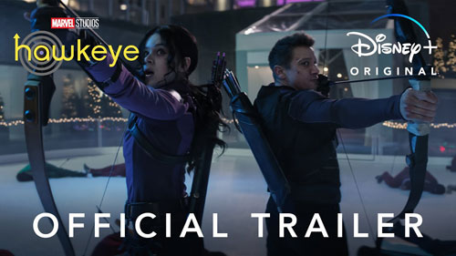 Marvel’s HAWKEYE trailer – Jeremy Renner trains Hailee Steinfeld in the new Disney+ series