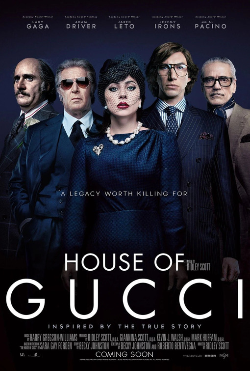 HOUSE OF GUCCI review by Mark Walters – Lady Gaga & Jared Leto lead an all-star true crime story