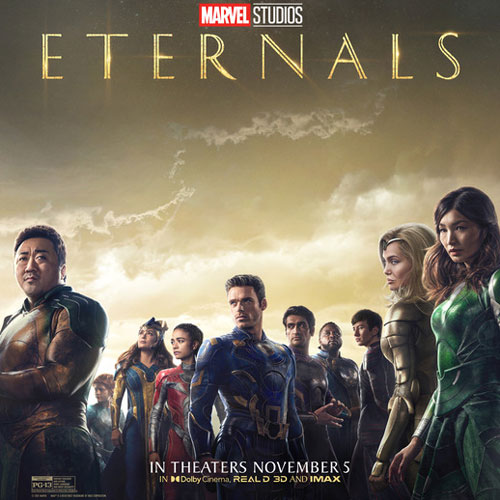 Austin, Dallas, Houston, San Antonio – print passes to see Marvel’s ETERNALS Wednesday, Nov 3rd 7pm